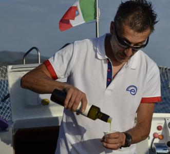 Il momento della degustazione. 