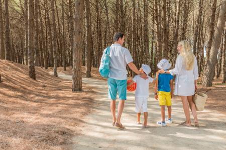 Spiaggia per famiglie al resort Oleandri. 